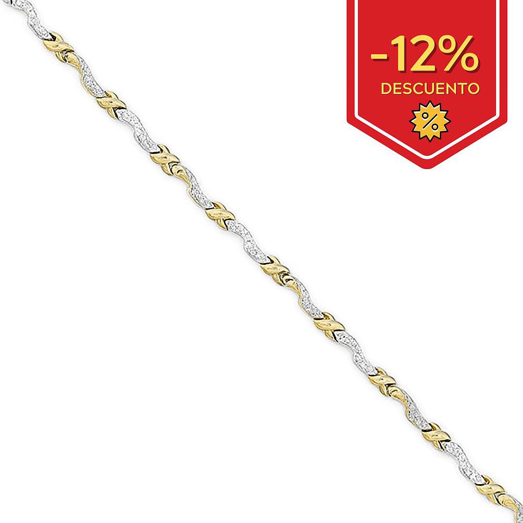 PULSERA BICOLOR ORO 18KL CIRCONITAS