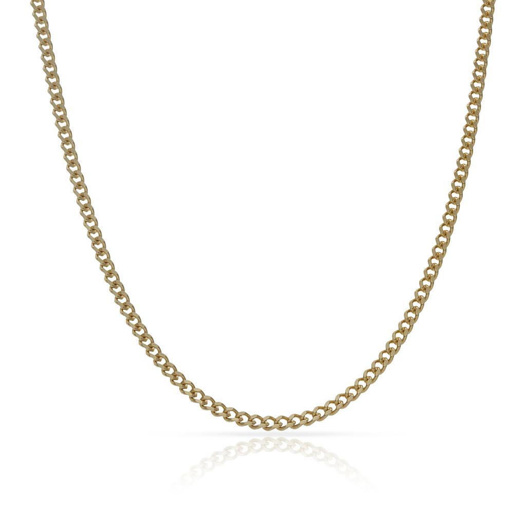 CADENA ORO 18KL BARBADA MACIZA - 2 MM