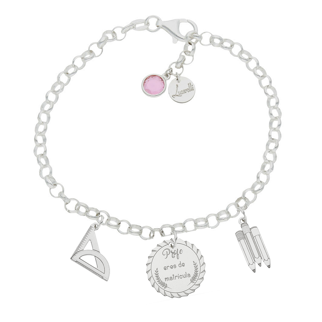 PULSERA MI HISTORIA PLATA 925MM PROFE