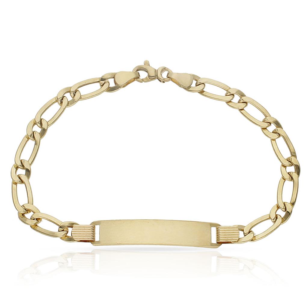 PULSERA ORO 18KL - 1x1 PLACA - AGOTADA TEMPORALMENTE