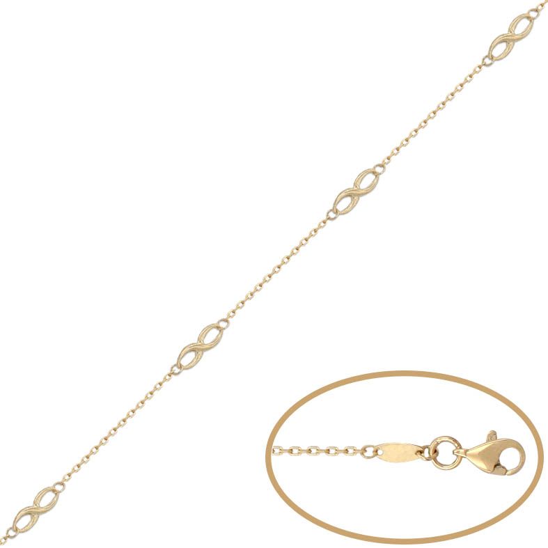PULSERA ORO 18KL - 4 INFINITOS