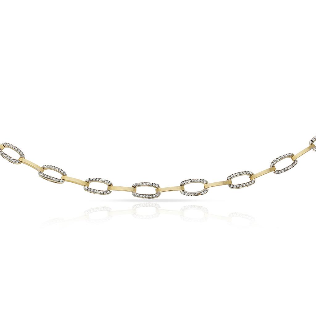 PULSERA ORO 18KL BICOLOR CIRCONITAS
