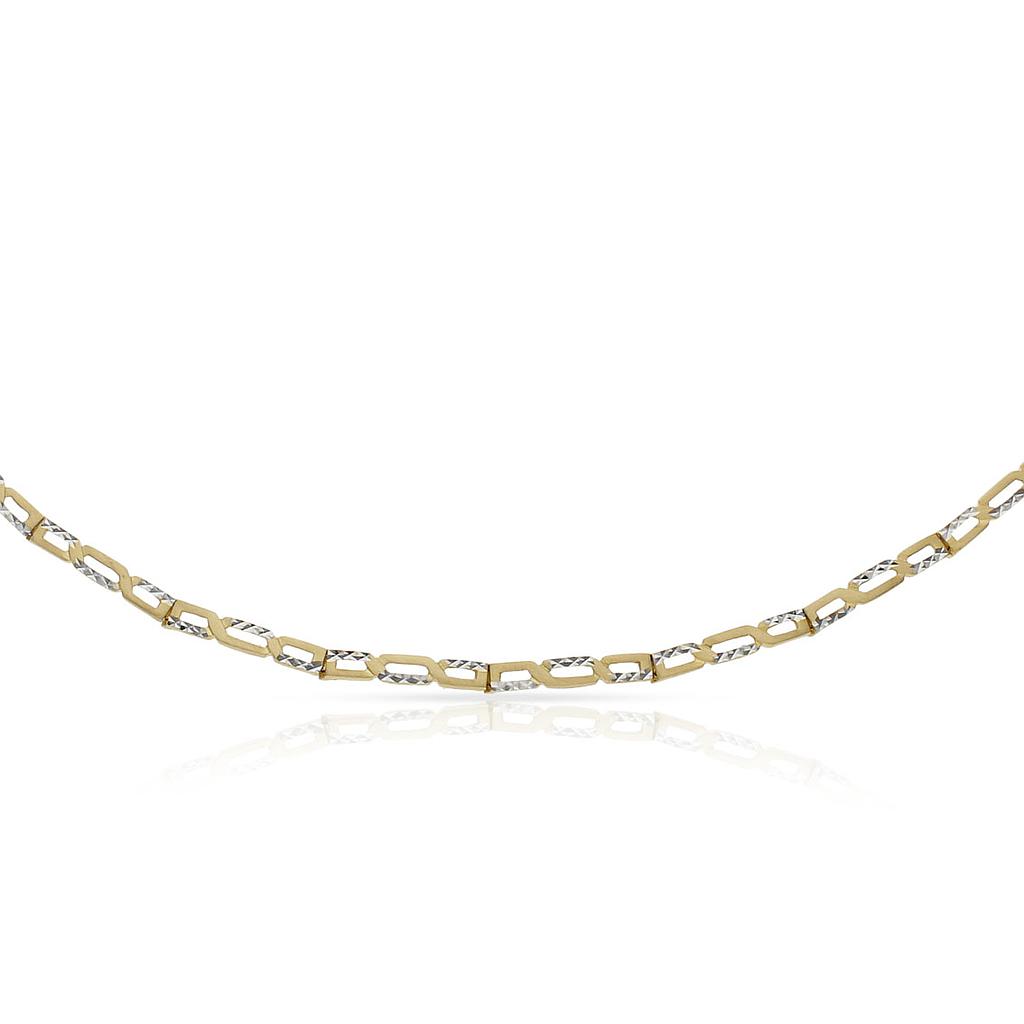 PULSERA ORO 18KL BICOLOR TALLADA
