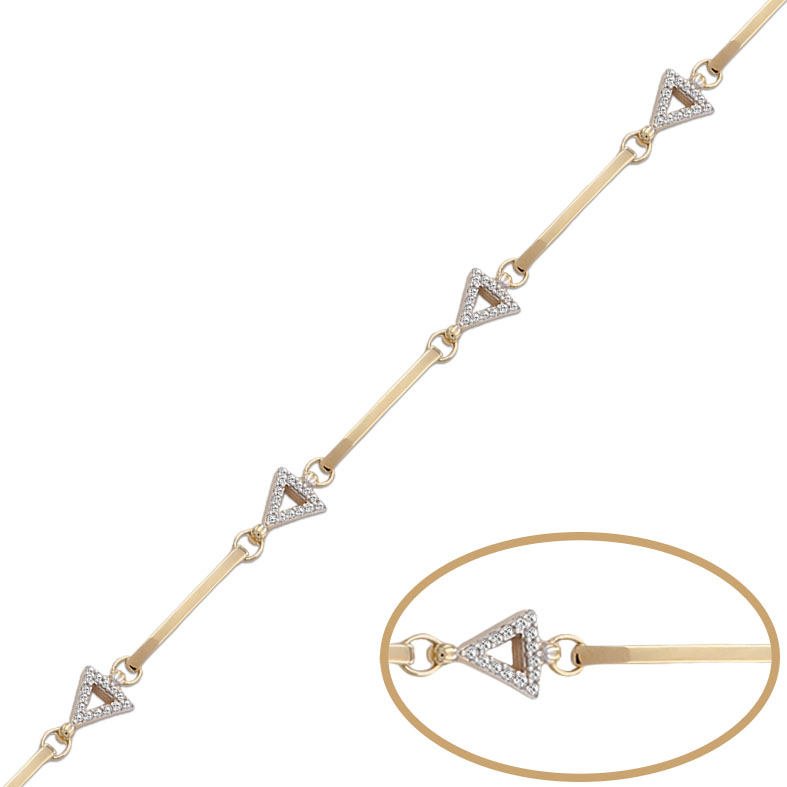 PULSERA ORO 18KL CIRCONITAS