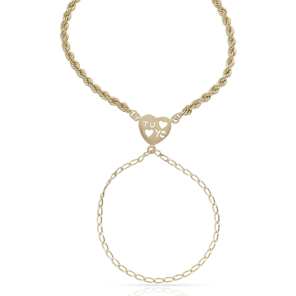 PULSERA ORO 18KL DEDO "TU Y YO"