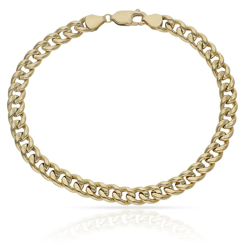 PULSERA ORO 18KL HUECA BARBADA