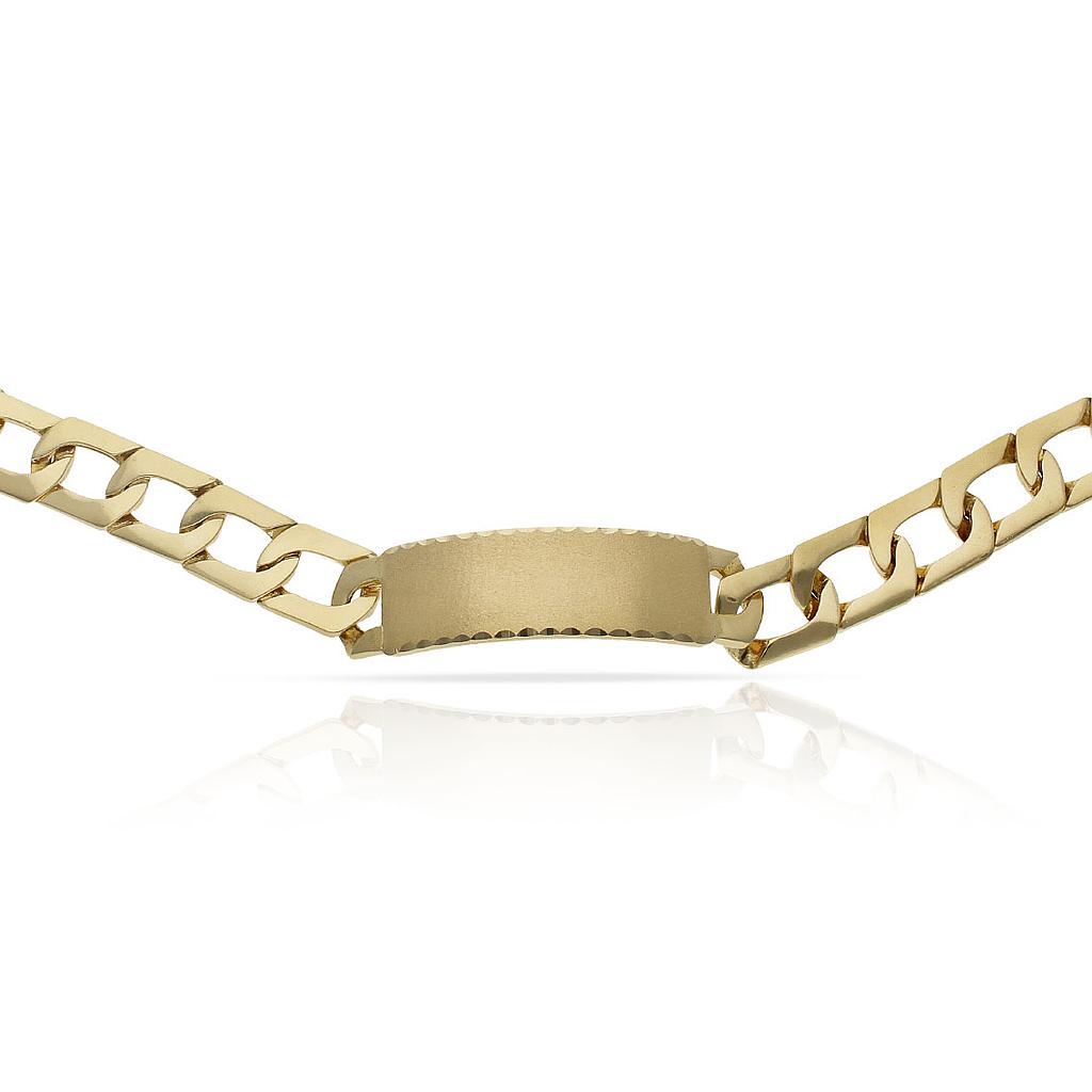 PULSERA ORO 18KL MACIZA PLACA