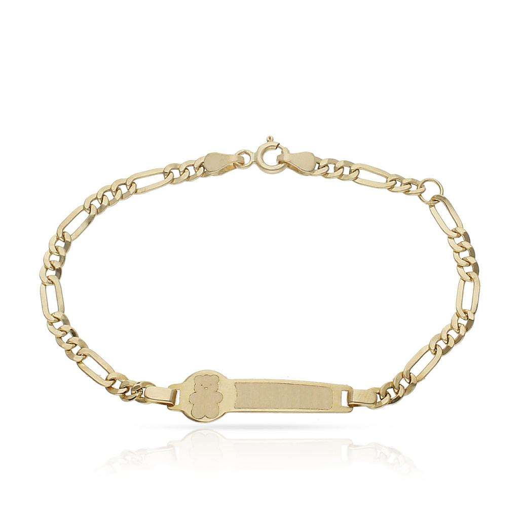 PULSERA ORO 18KL OSO 3x1