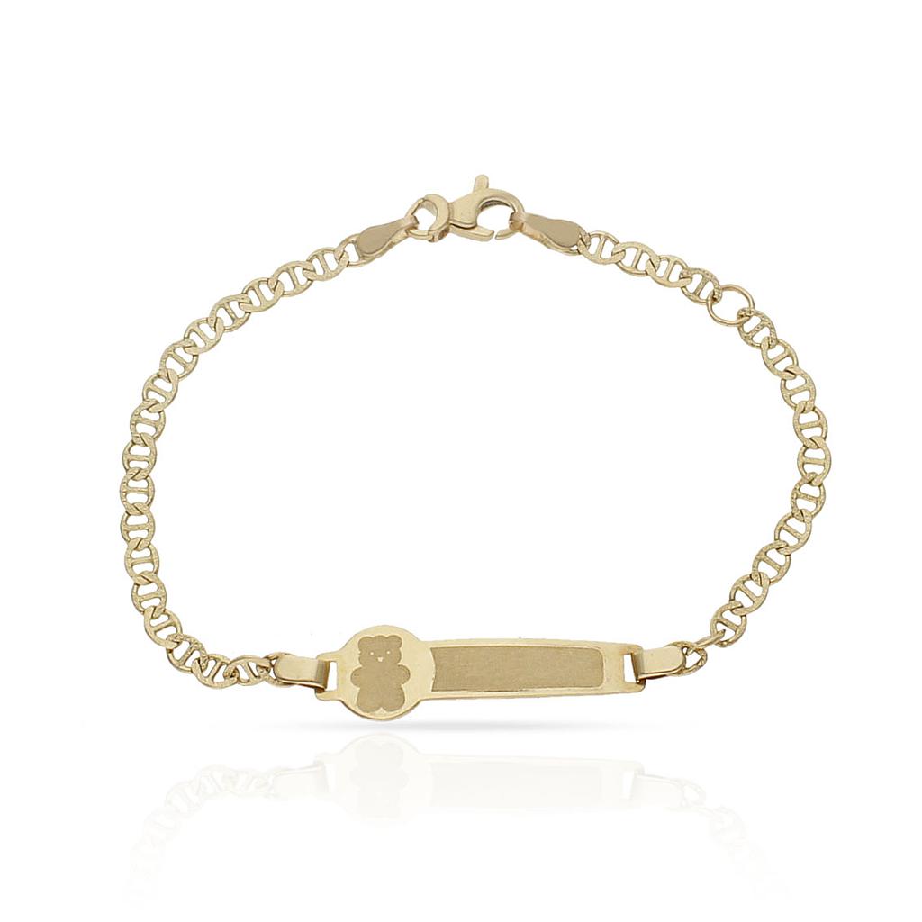 PULSERA ORO 18KL OSO ANCLA TALLADA