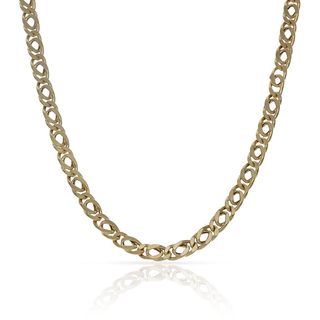 CADENA ORO 18KL HUECA DOBLE ESLABON - 3.50MM