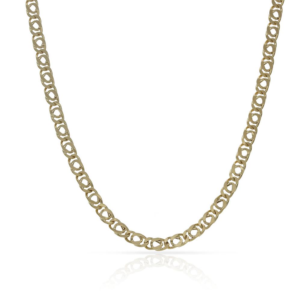 CADENA ORO 18KL HUECA ESLABON DOBLE 3MM