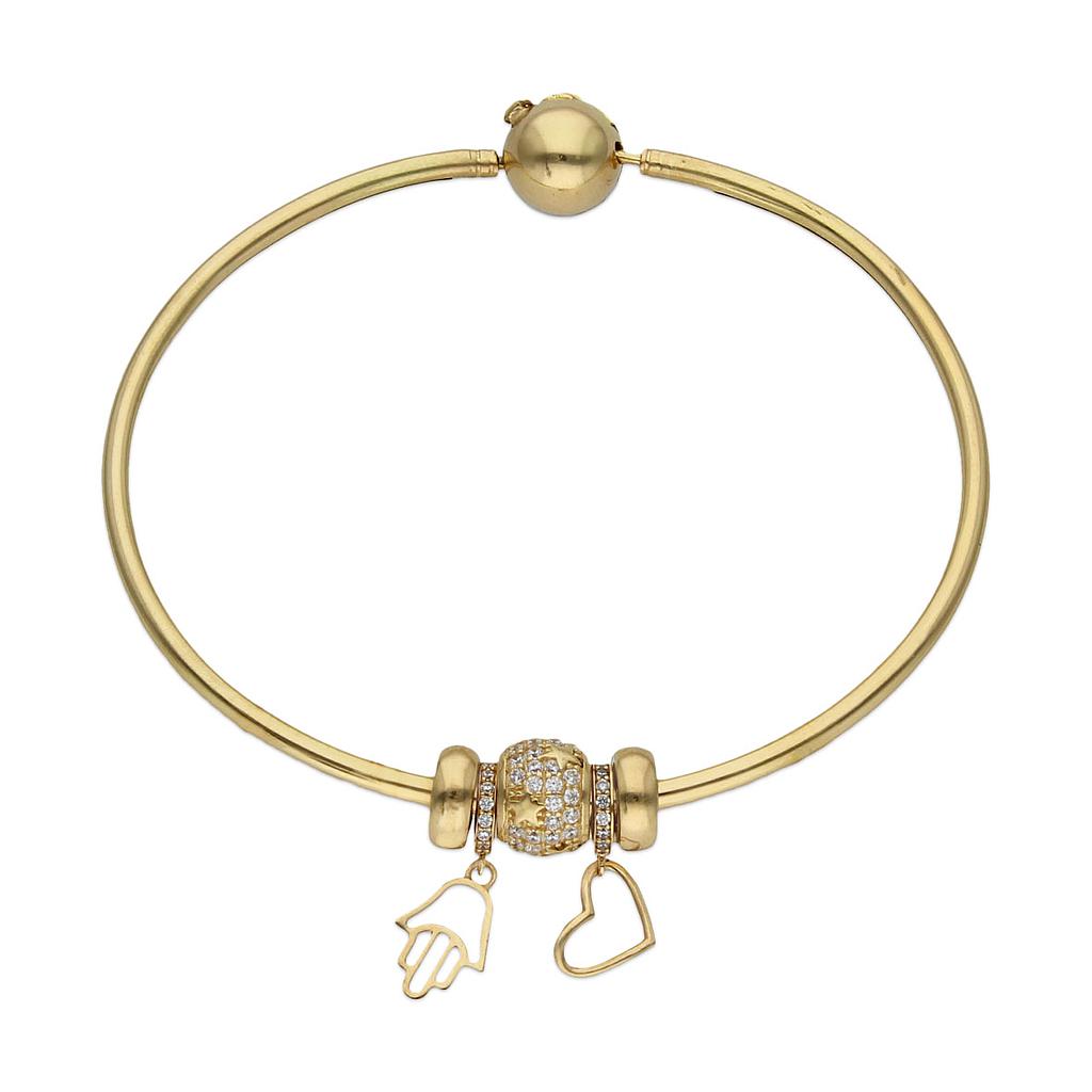 PULSERA ORO 18KL RIGIDA - MANO DE FATIMA