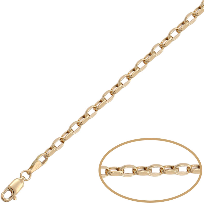 PULSERA ORO 18KL ROLOT ALARGADO - 3.50MM