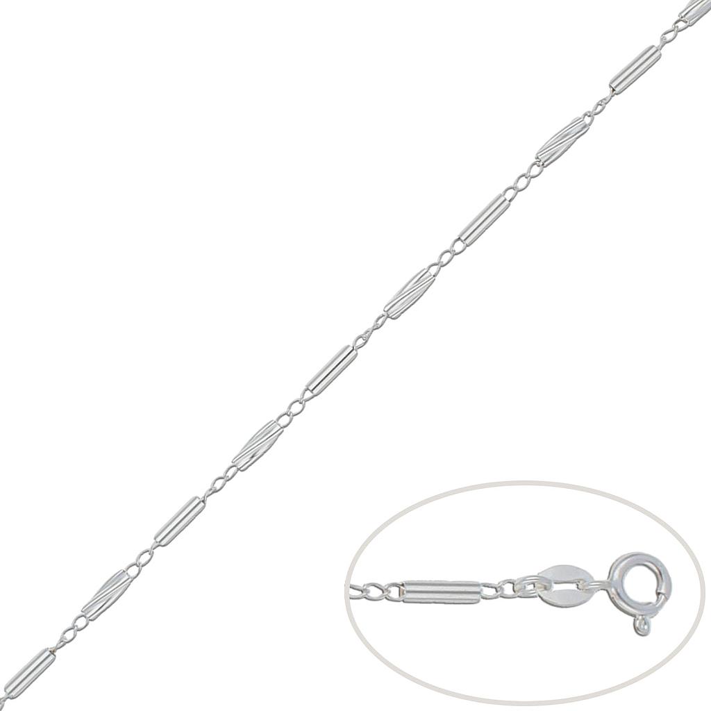 PULSERA PLATA 925MM BARRAS