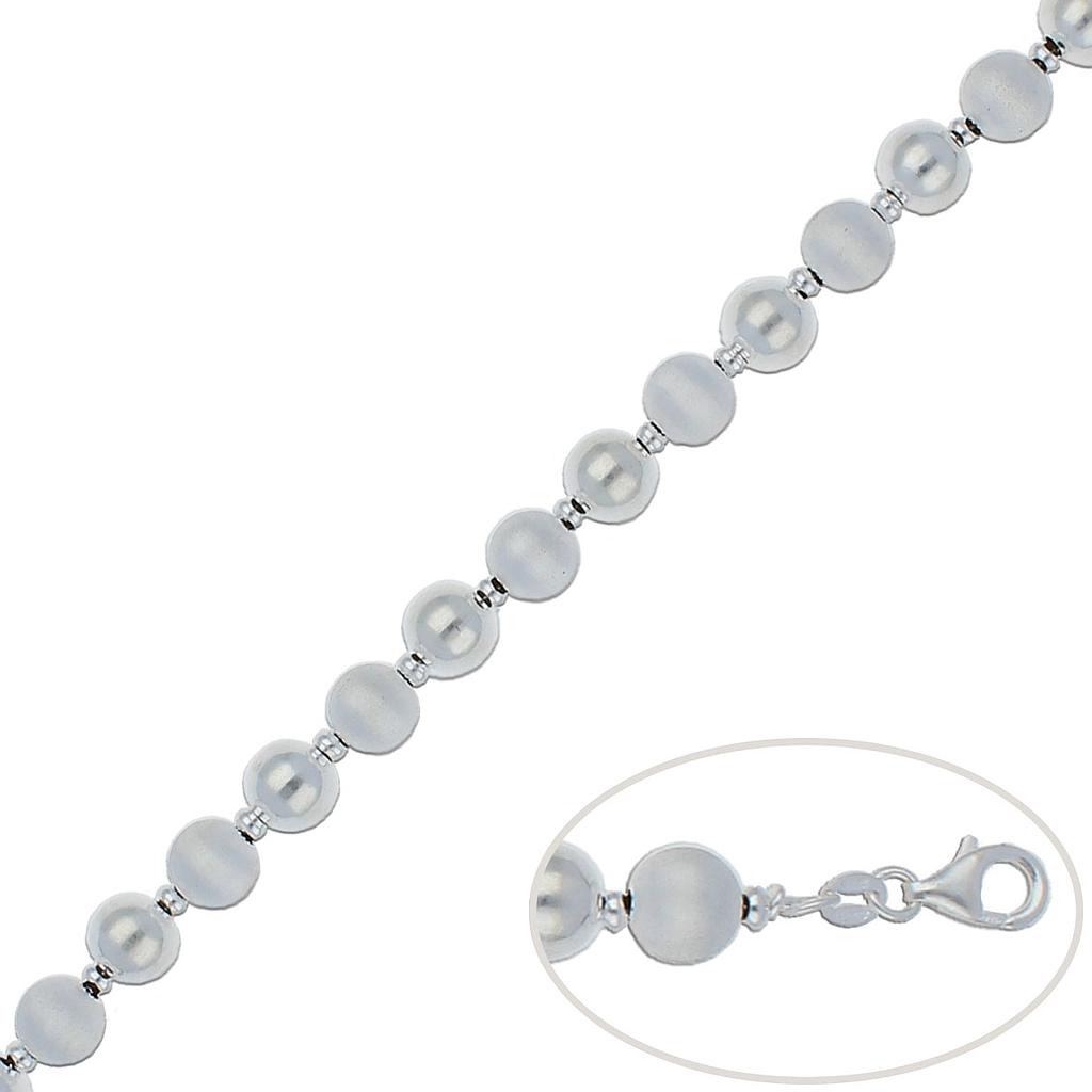 PULSERA PLATA 925MM BOLAS - 8MM