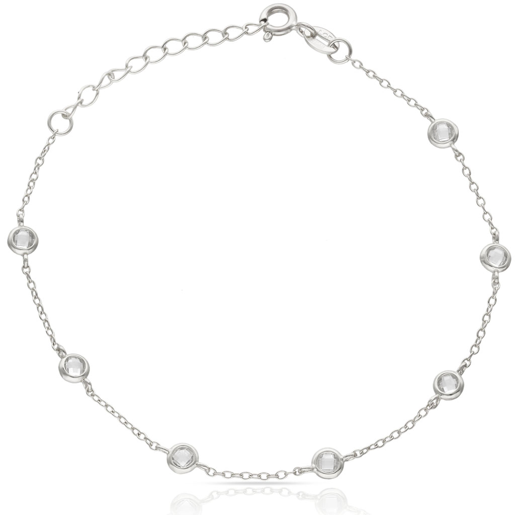PULSERA PLATA 925MM CHATONES
