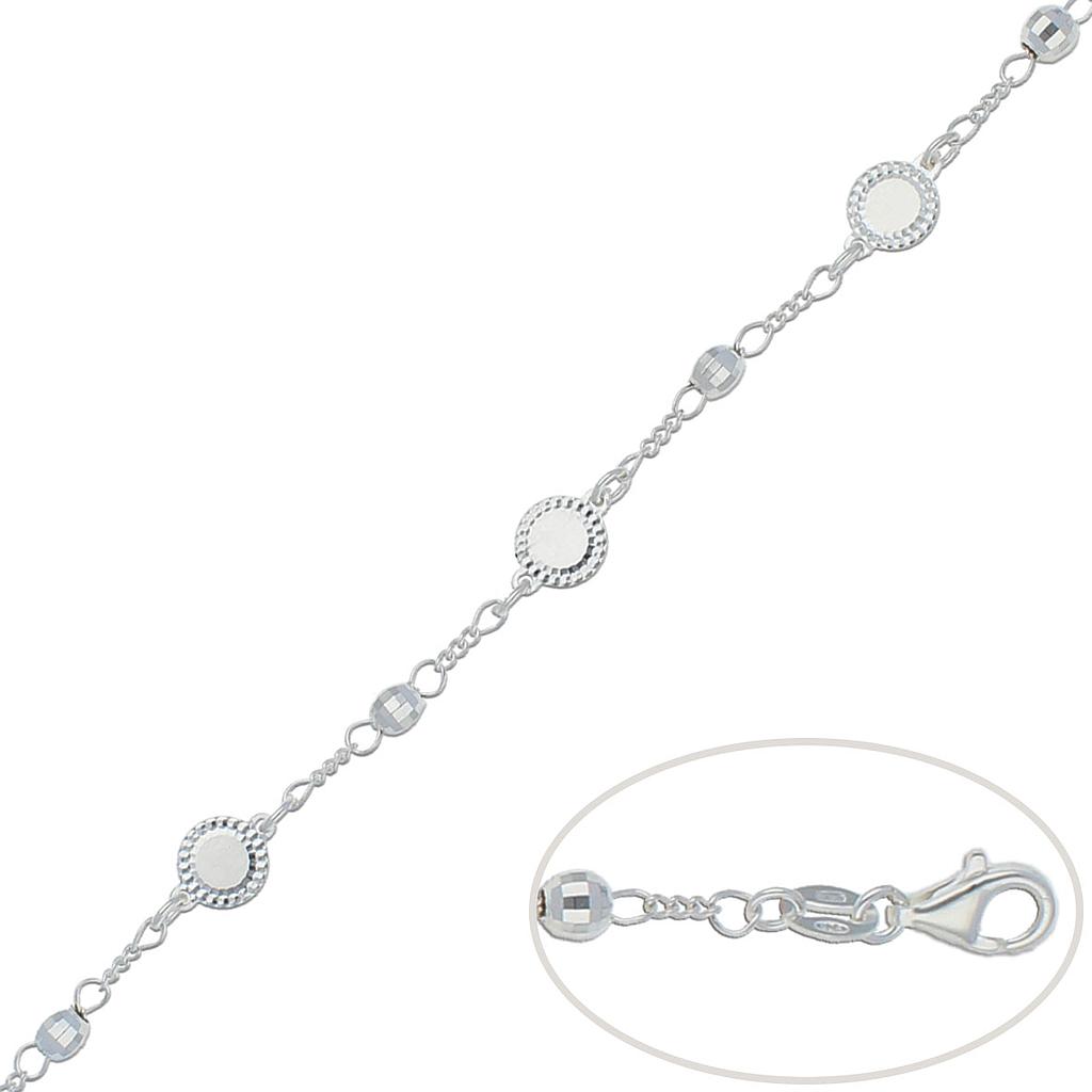 PULSERA PLATA 925MM CIRCULOS