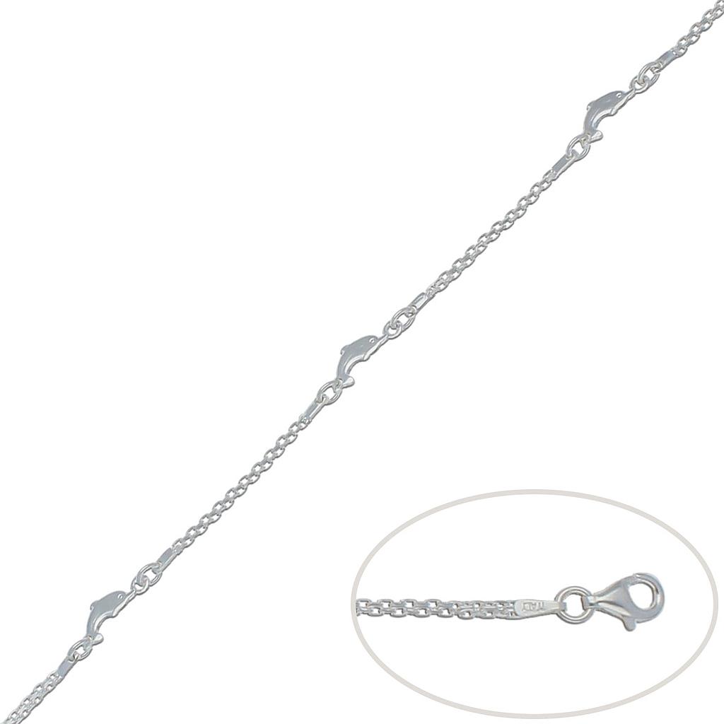 PULSERA PLATA 925MM DELFINES