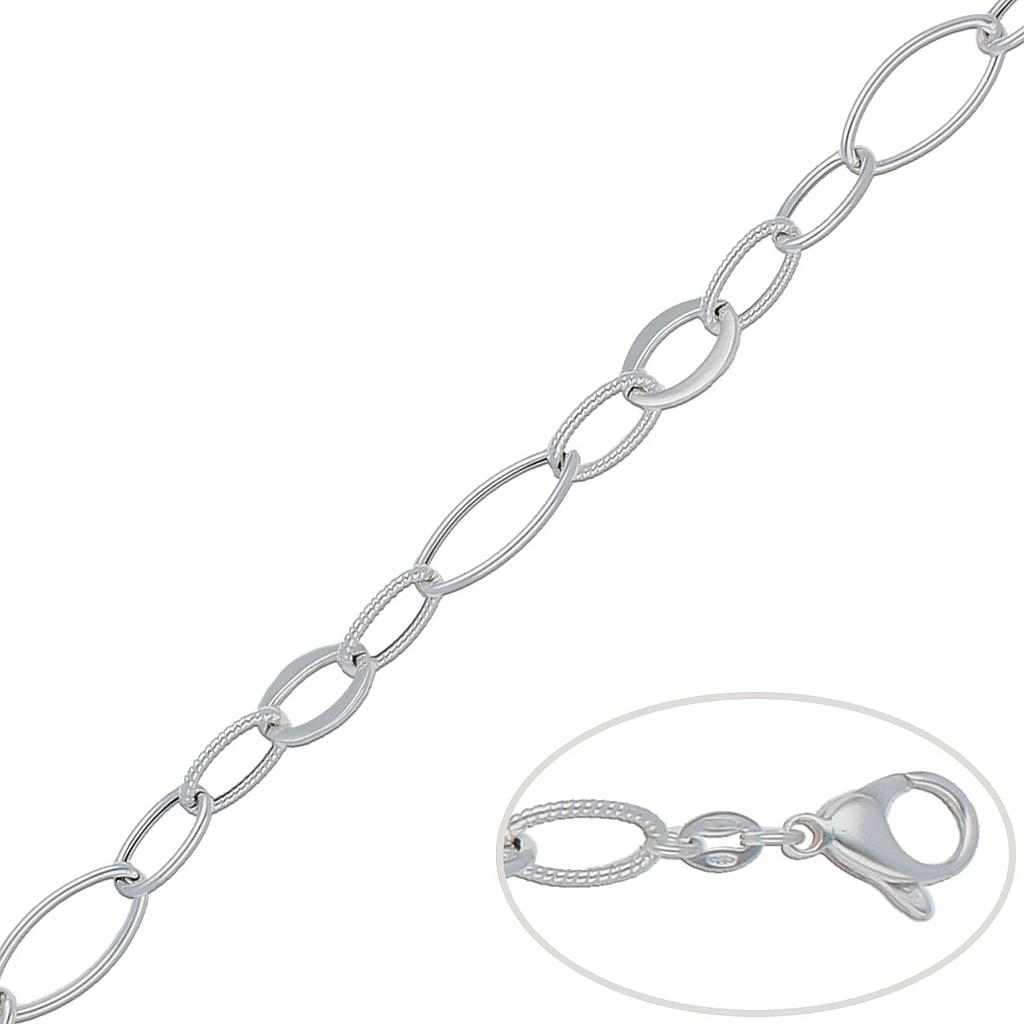 PULSERA PLATA 925MM ESLABONES
