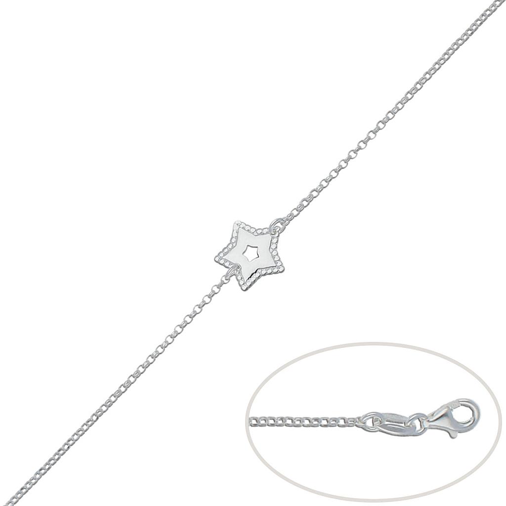 PULSERA PLATA 925MM ESTRELLA
