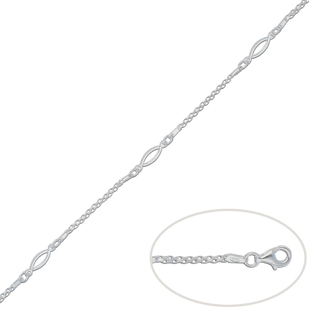 PULSERA PLATA 925MM OVAL