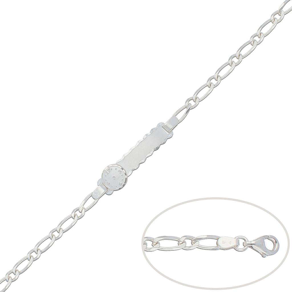 PULSERA PLATA 925MM RELOJ - 17.50CM