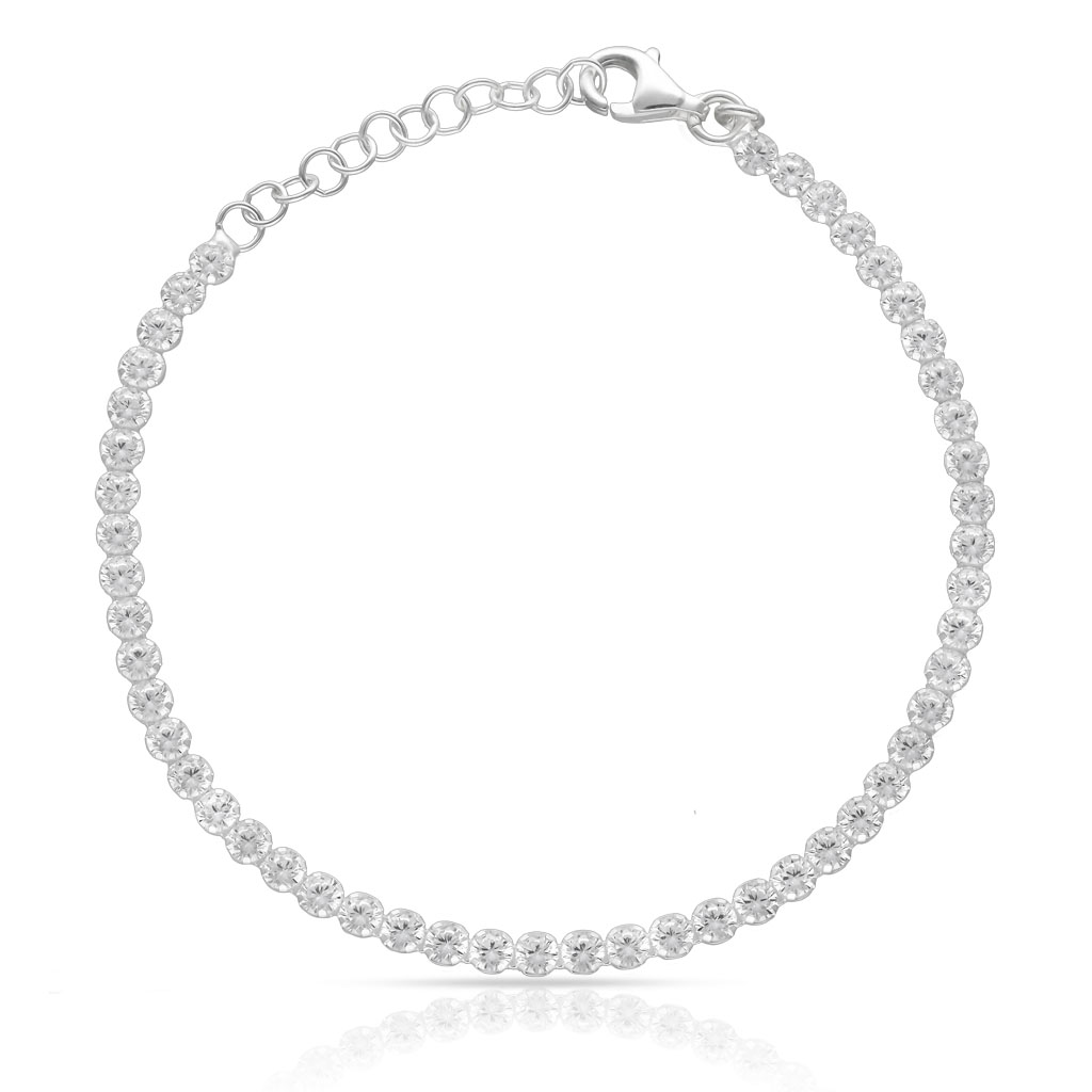 PULSERA PLATA 925MM RIVIERE - 2MM