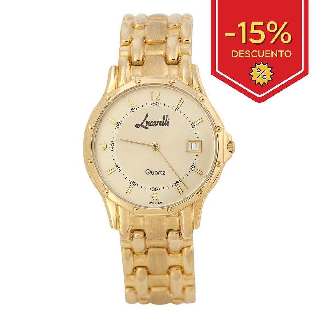 RELOJ ORO 18KL CABALLERO LUCARELLI