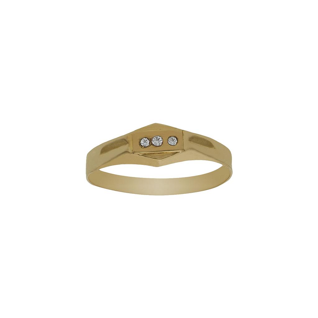 SOLITARIO ORO 18KL TRESILLO BEBE