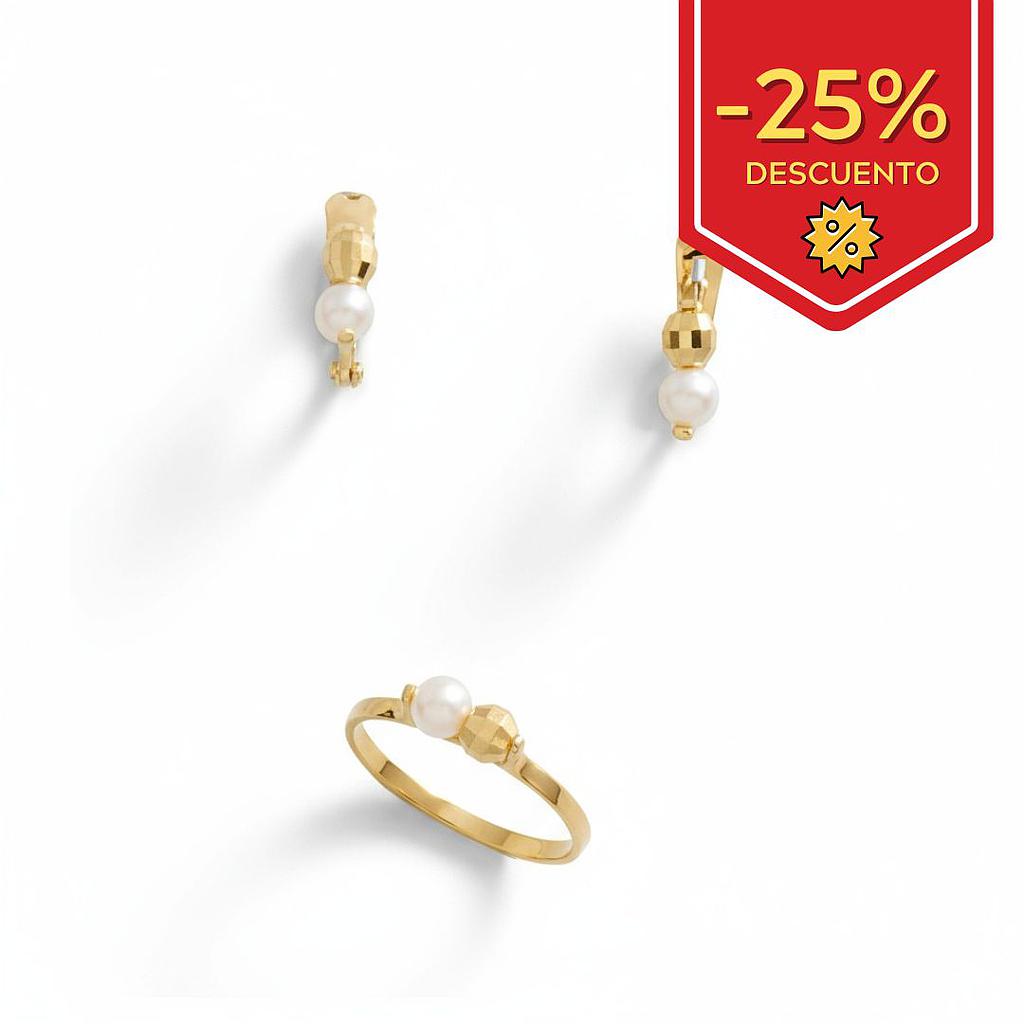 SORTIJA BEBE ORO 18KL PERLA