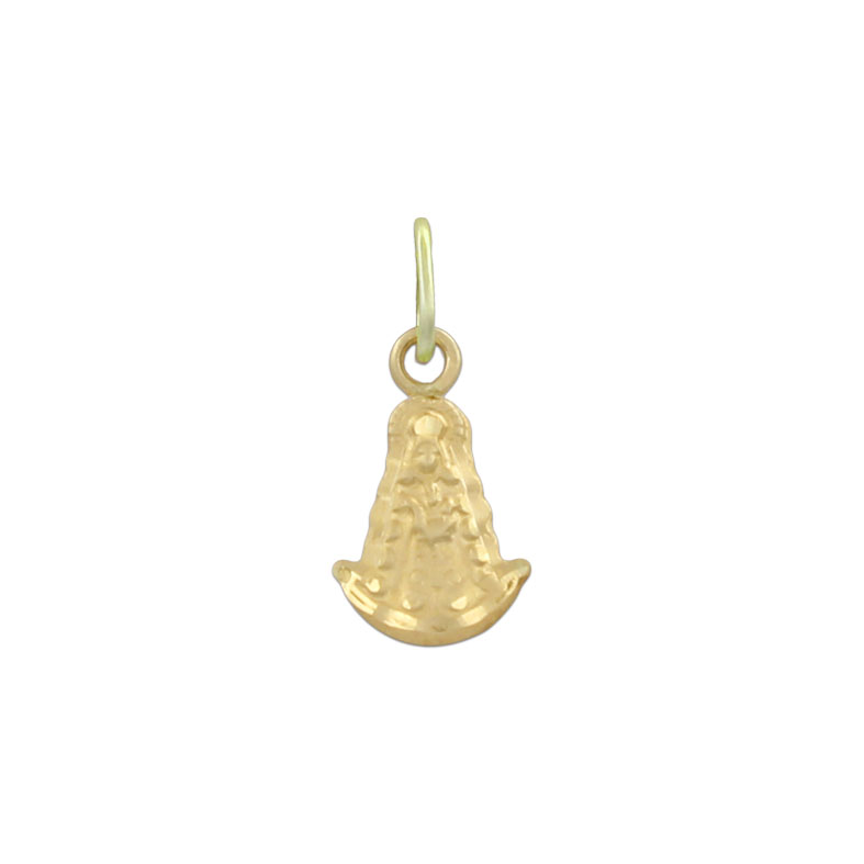 MEDALLA ORO 18KL LENTEJA V. ROCIO- 6X10MM