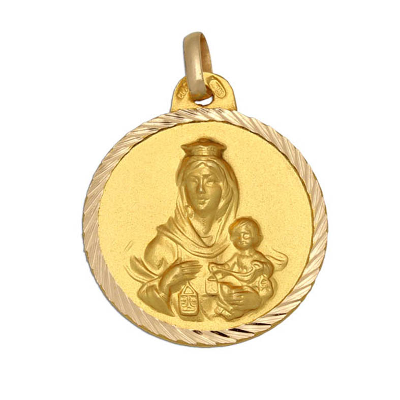 MEDALLA ORO 18KL V. DEL CARMEN - 22MM