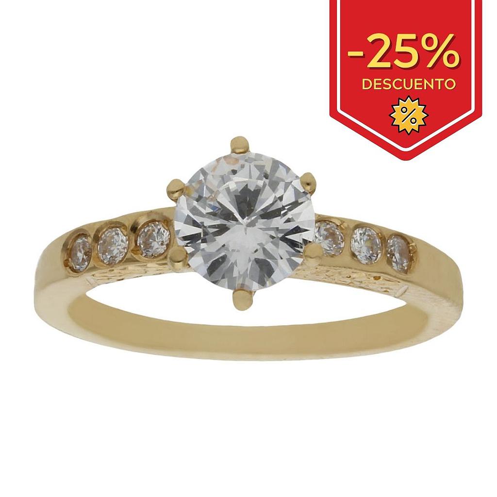 SORTIJA ORO 18KL CIRCONITAS