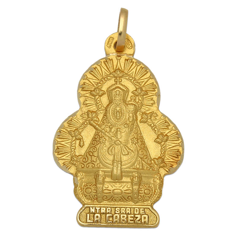 MEDALLA ORO 18KL V.DE LA CABEZA- 22X34MM