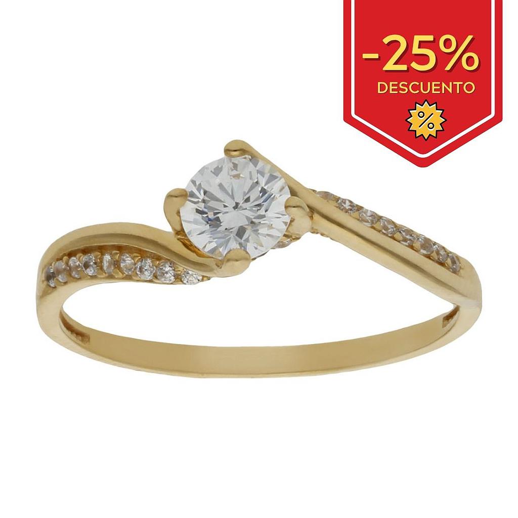SORTIJA ORO 18KL CIRCONITAS