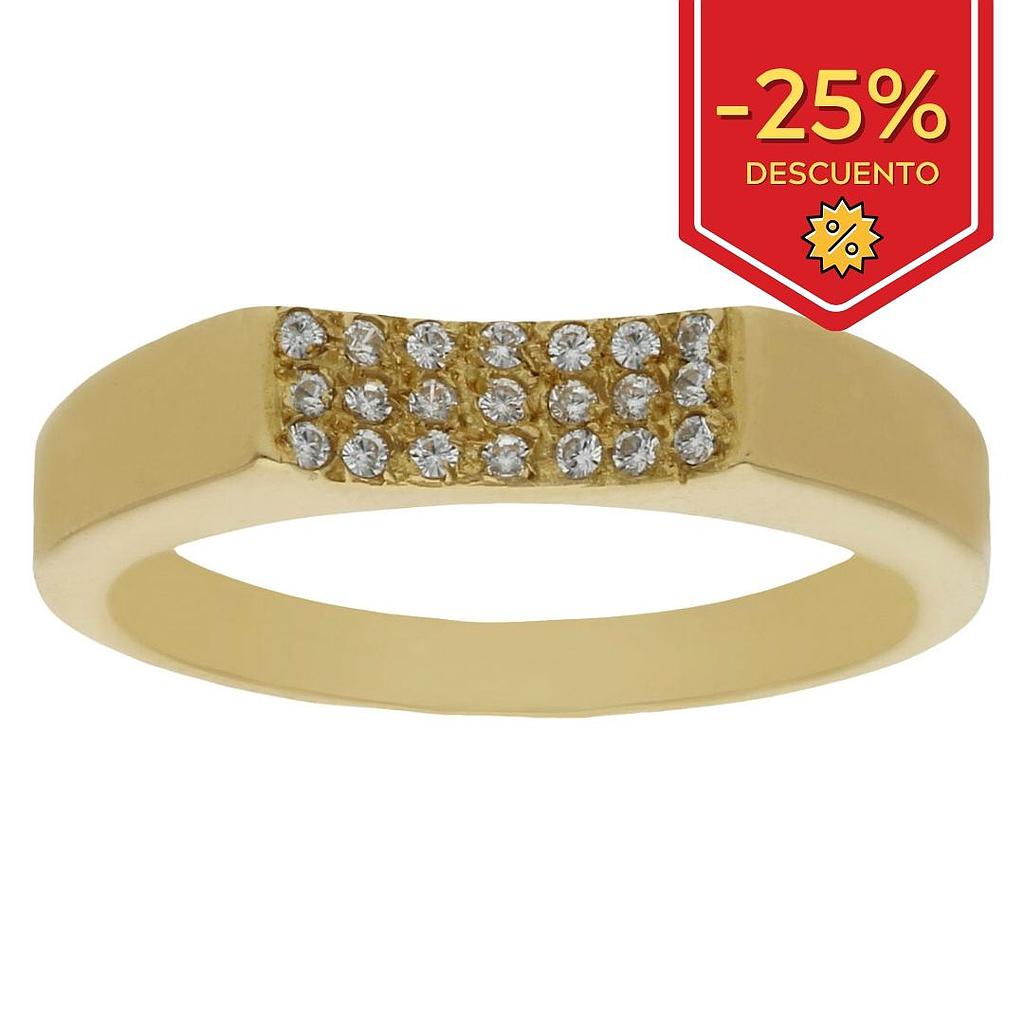 SORTIJA ORO 18KL CIRCONITAS