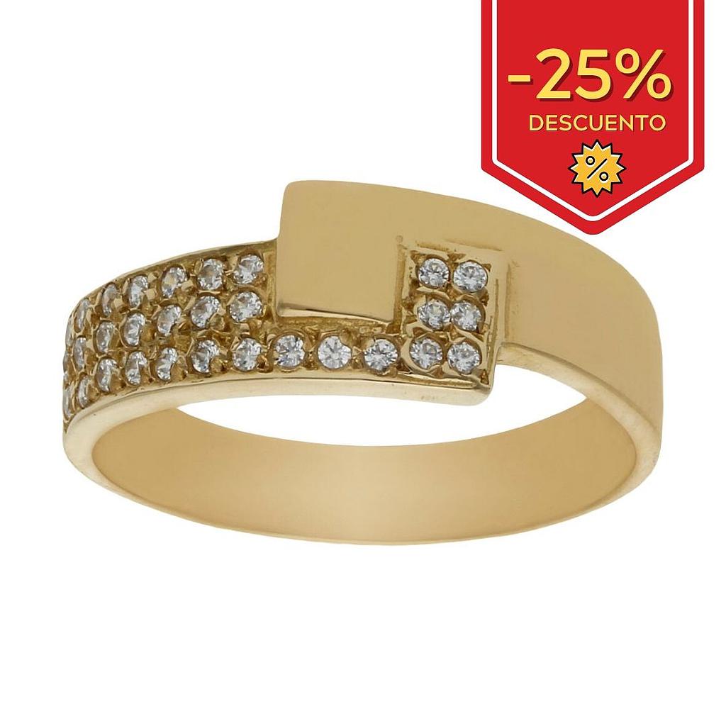 SORTIJA ORO 18KL CIRCONITAS