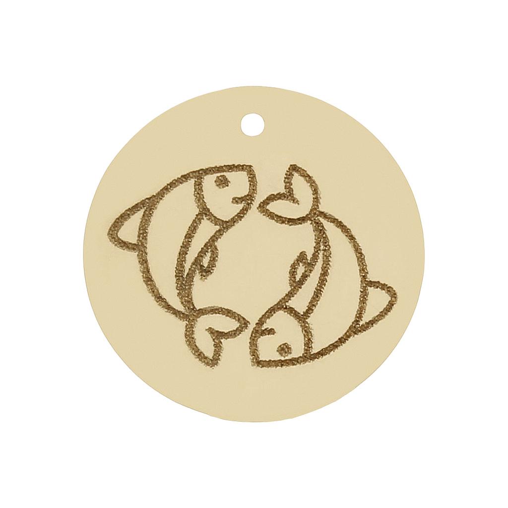 MI HISTORIA - ABALORIO HOROSCOPO PISCIS ORO 18KL