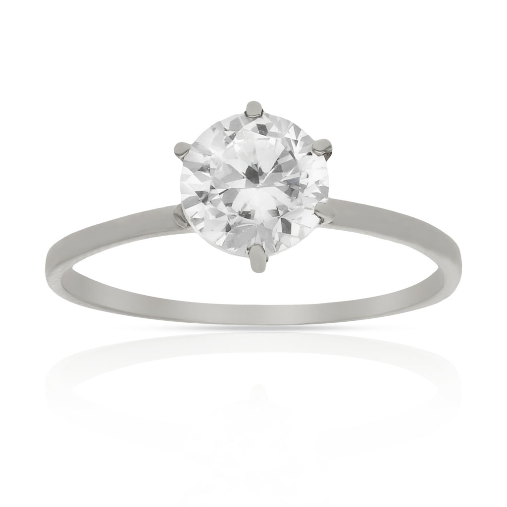 SORTIJA ORO BLANCO 18KL CIRCONITA