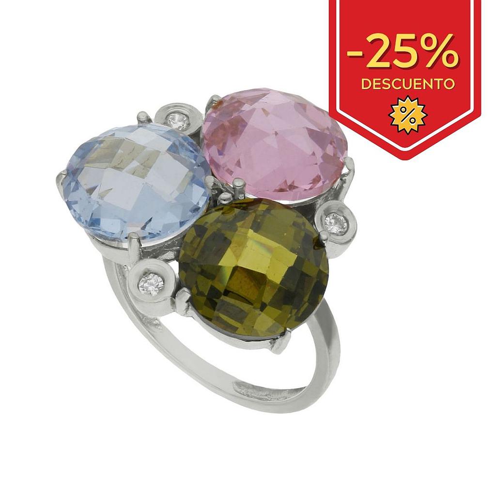 SORTIJA ORO BLANCO 18KL CIRCONITAS