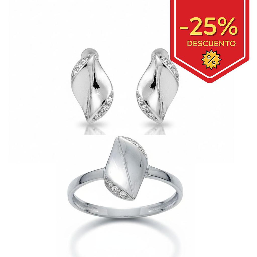 SORTIJA ORO BLANCO 18KL CIRCONITAS