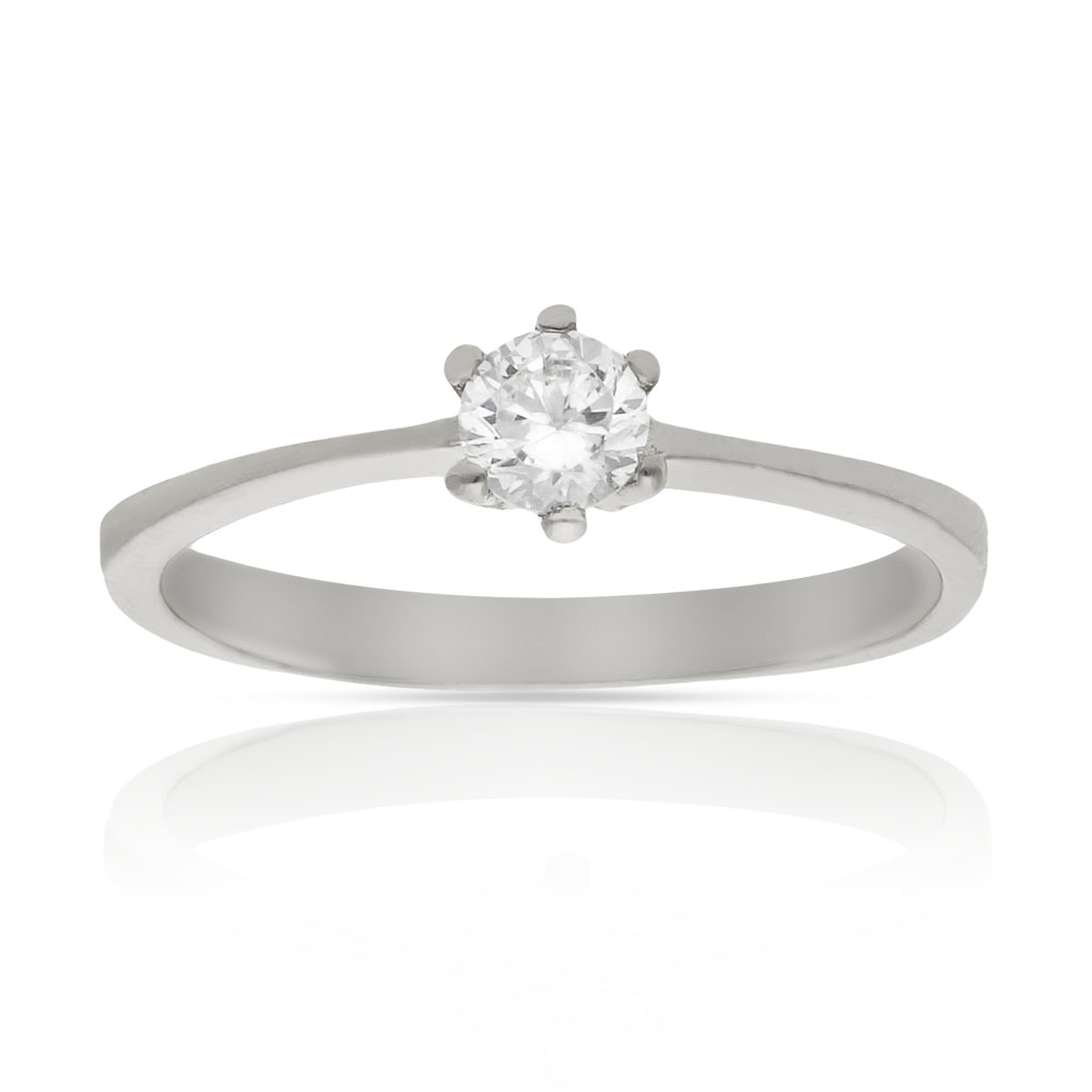 SORTIJA ORO BLANCO 18KL CIRCONITAS