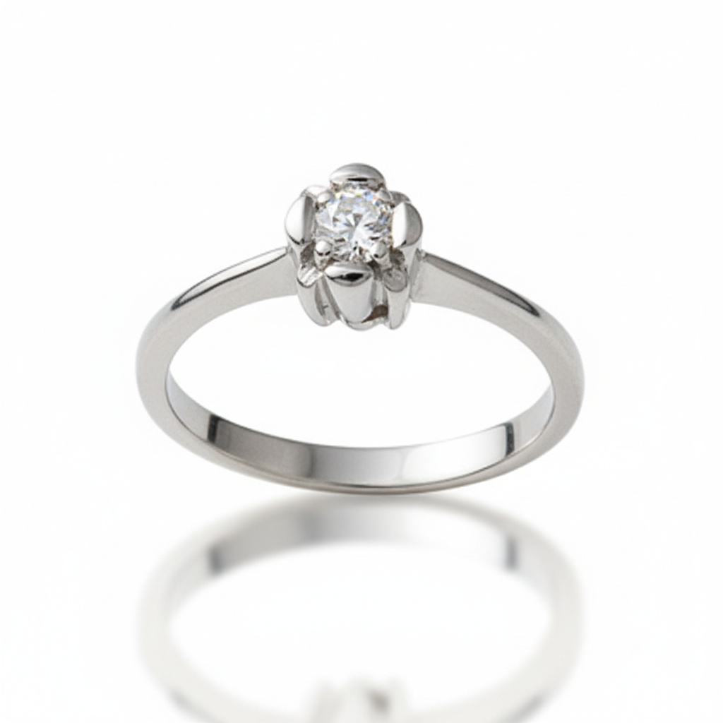 SORTIJA ORO BLANCO 18KL DIAMANTE