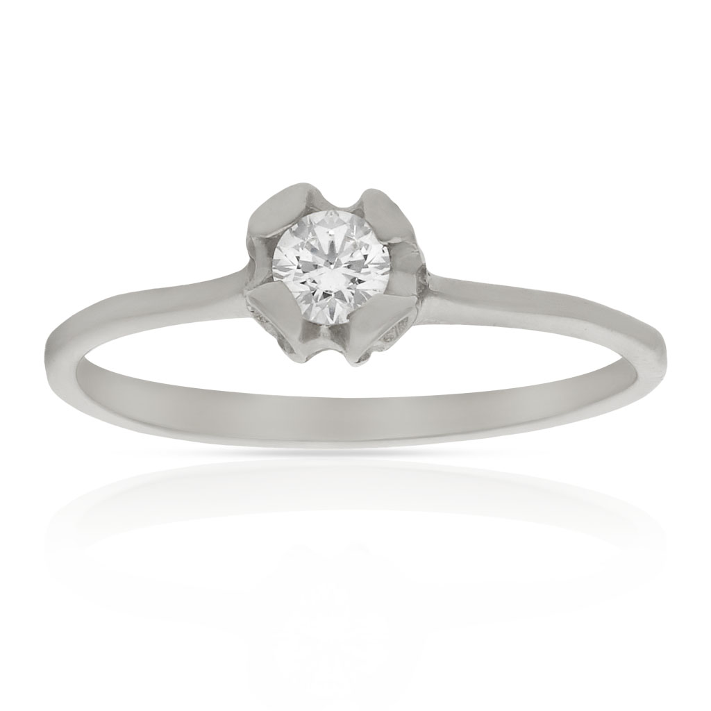 SORTIJA ORO BLANCO 18KL DIAMANTE