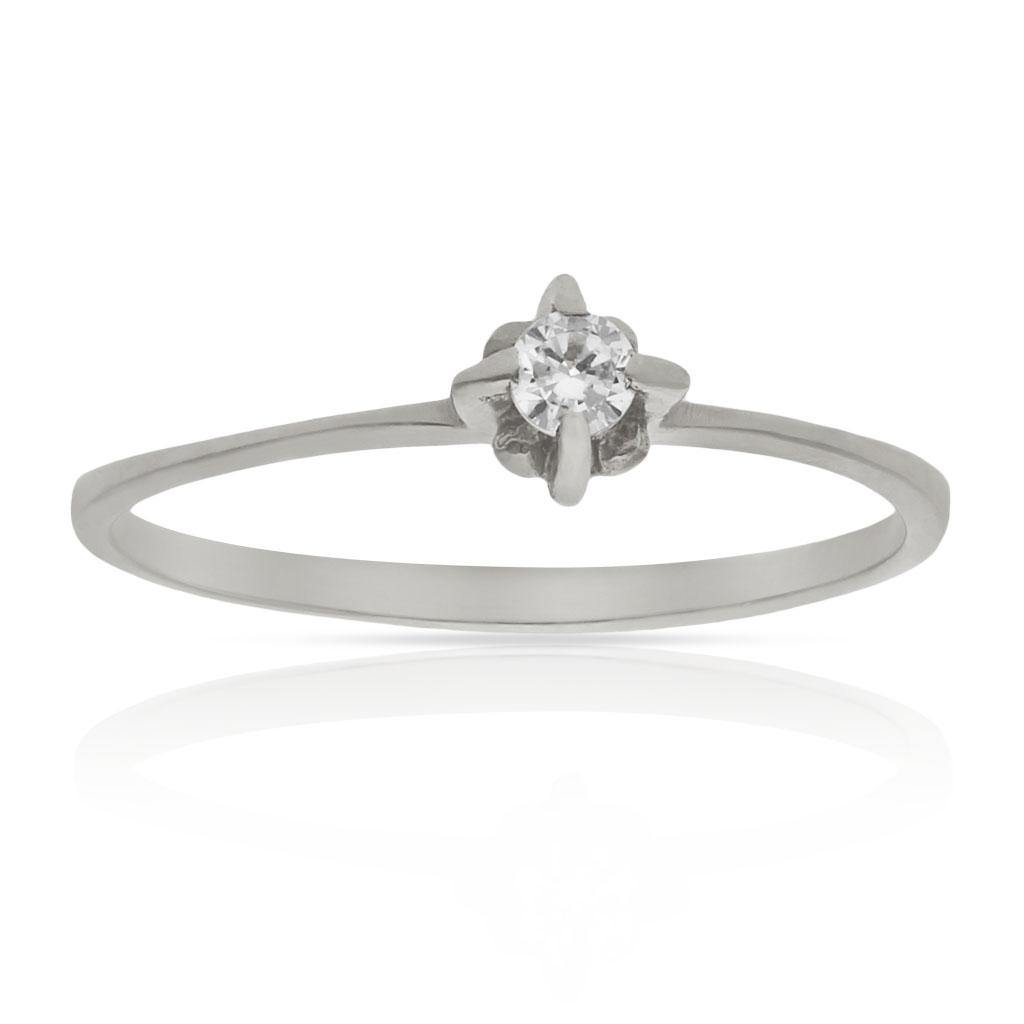 SORTIJA ORO BLANCO 18KL DIAMANTE