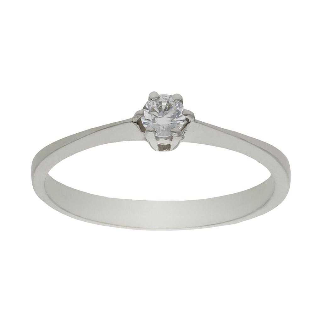 SORTIJA ORO BLANCO 18KL DIAMANTE