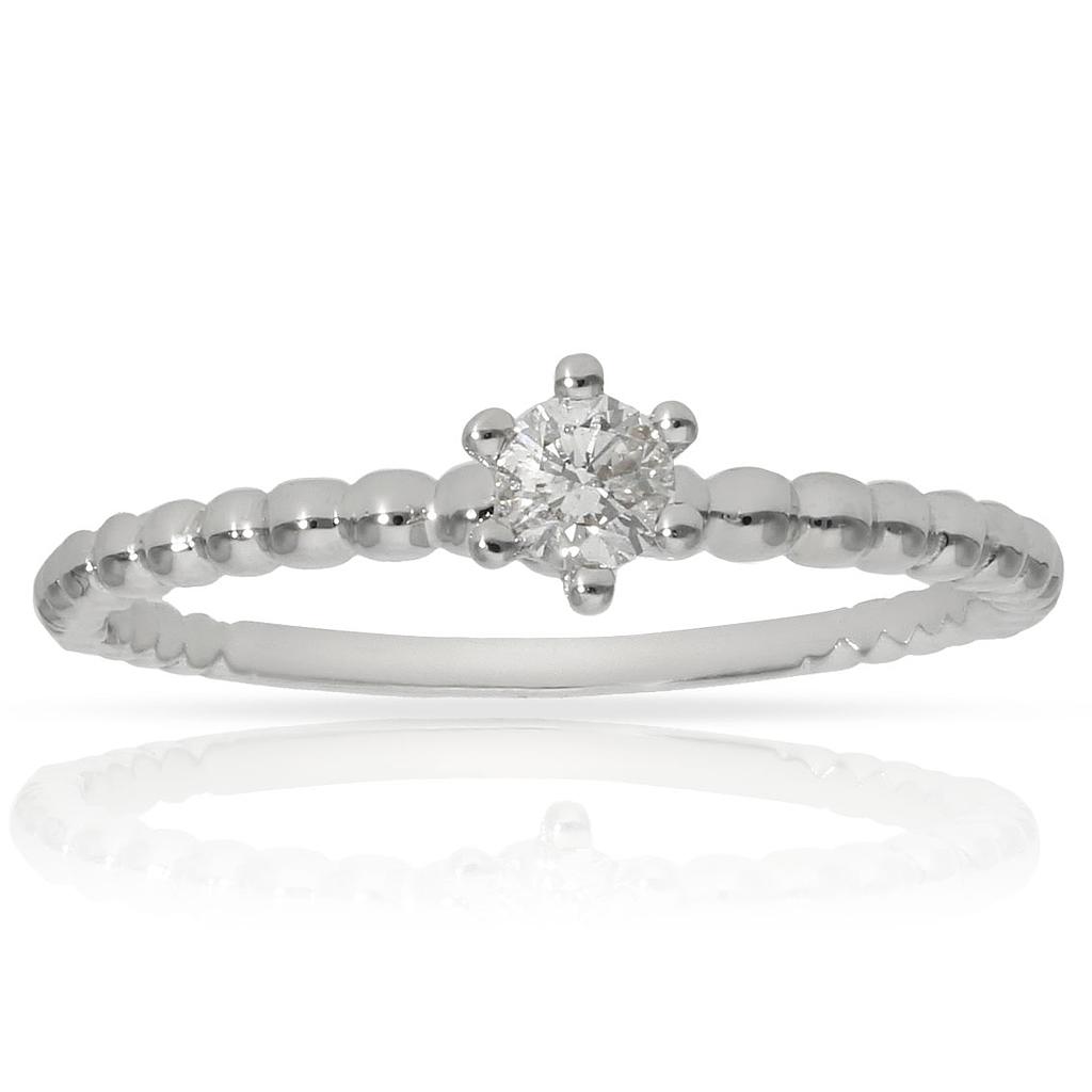 SORTIJA ORO BLANCO 18KL DIAMANTE