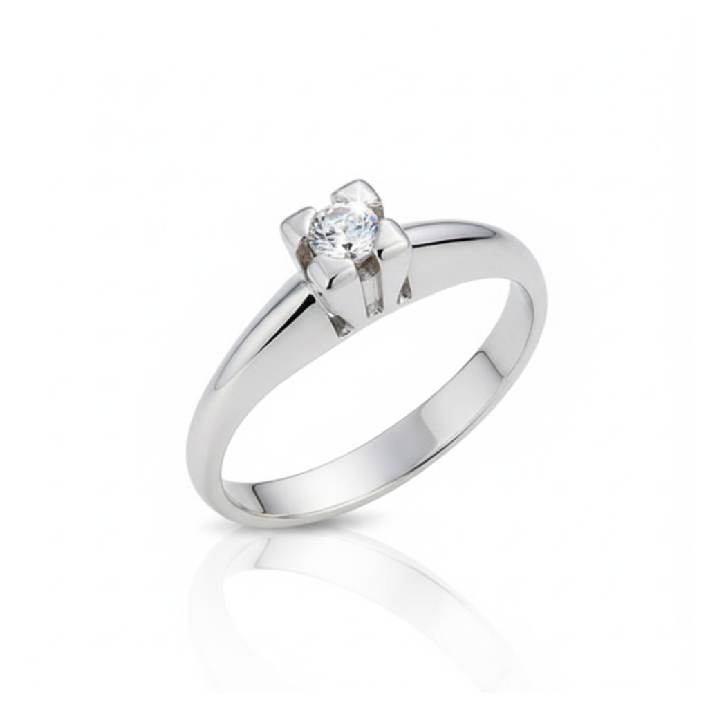 SORTIJA ORO BLANCO 18KL DIAMANTE