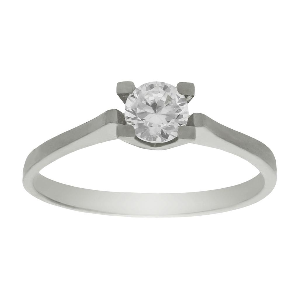 SORTIJA ORO BLANCO 18KL DIAMANTE
