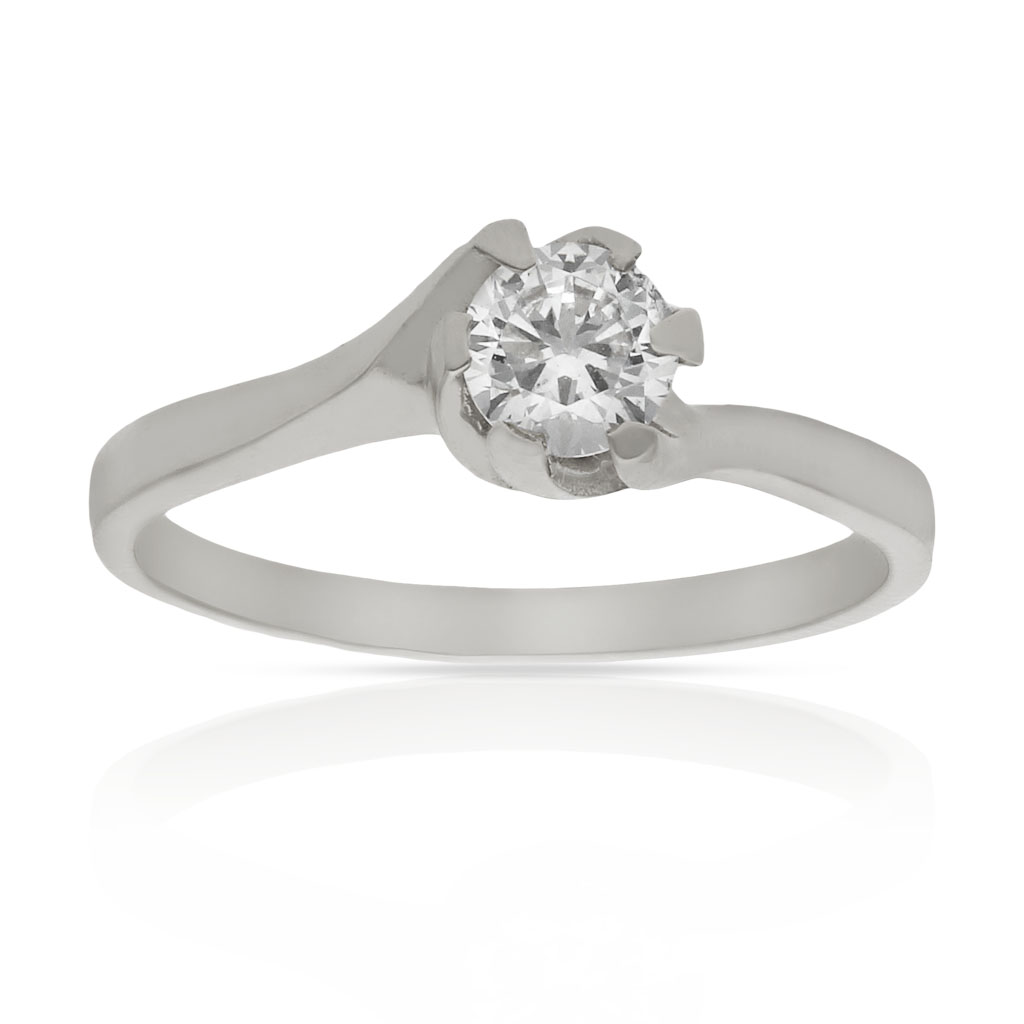SORTIJA ORO BLANCO 18KL DIAMANTE